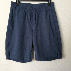 Mondetta Athletic Shorts Mens Small Lightweight Stretch Material Slit Sides Blue
